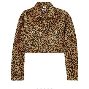 RE DONE cropped cheetah jacket ❣️